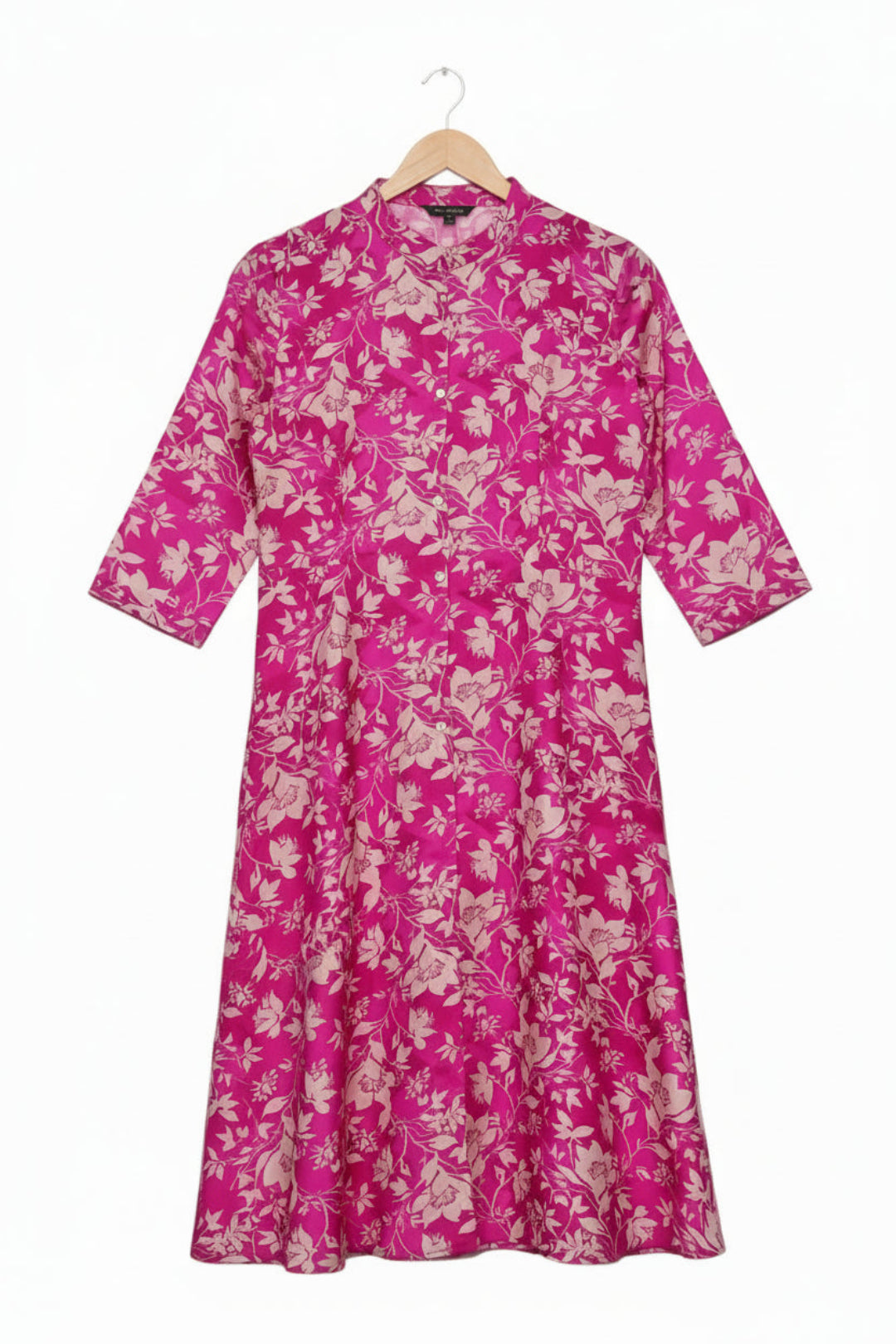 Hot Pink A-line Flared Kurta